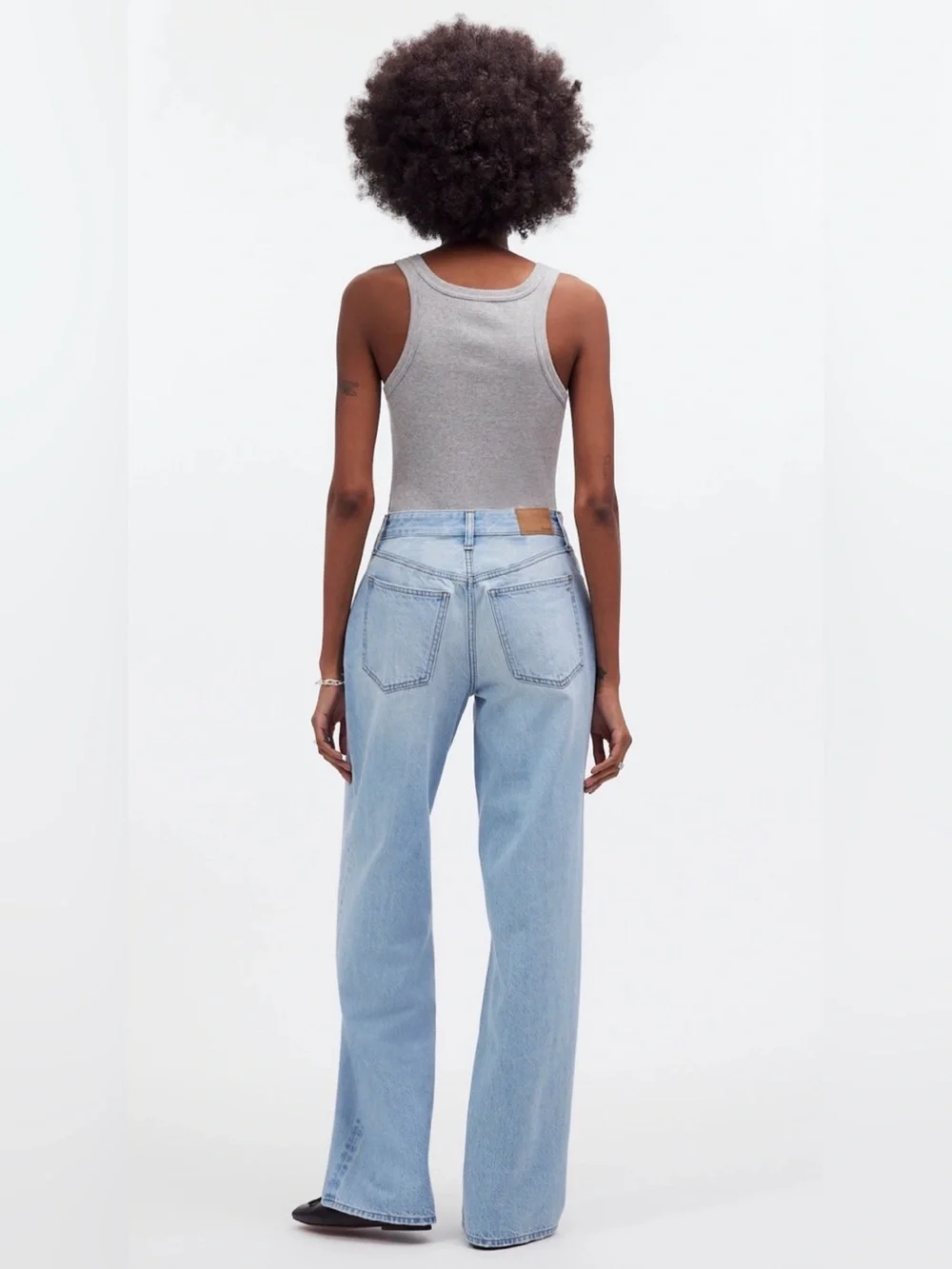 Madewell Superwide-Leg Jeans in Cather Wash Button-Front Edition Women’s Size 25 - Picture 3 of 15